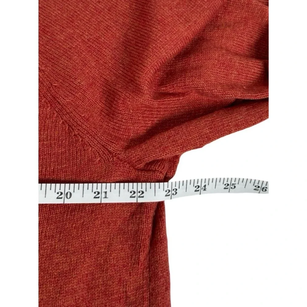 J. Crew Mercantile Lambswool Crewneck Pullover Sweater Rust Red Men’s Size Large